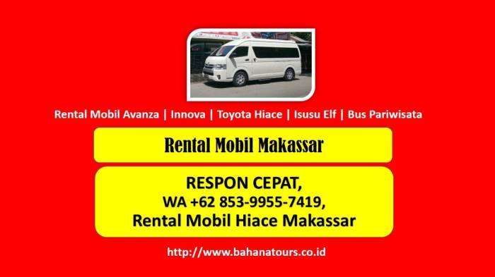 Rental mobil murah dan terpercaya di Makassar