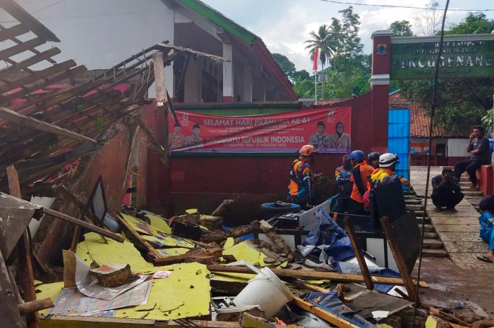 Dampak gempa 3.9 terhadap infrastruktur di Bolaang Uki