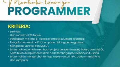 Lowongan Kerja Programmer Terbaru di Makassar