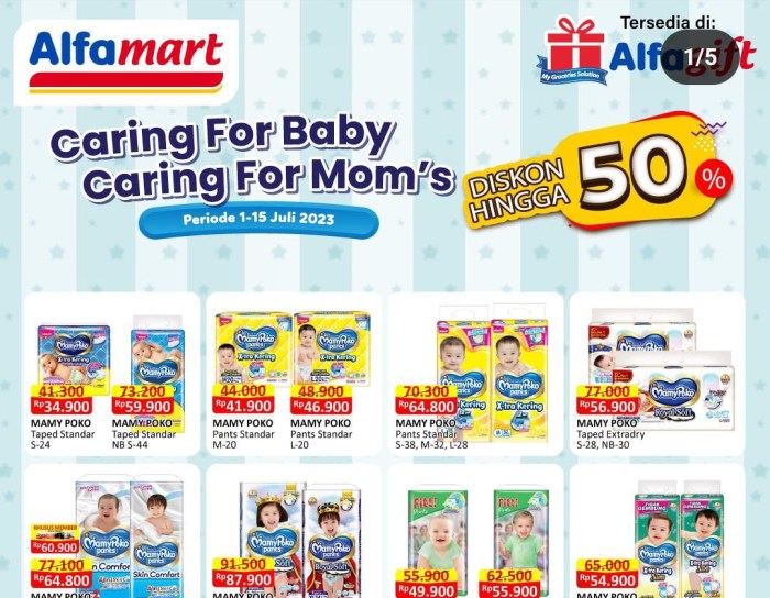 Promo produk bayi anak Indomaret Alfamart Superindo 25-27 April