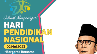 Twibbon Hari Pendidikan Nasional 2025 dengan variasi gambar