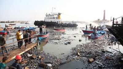 Luka-luka korban ledakan pelabuhan terbesar iran