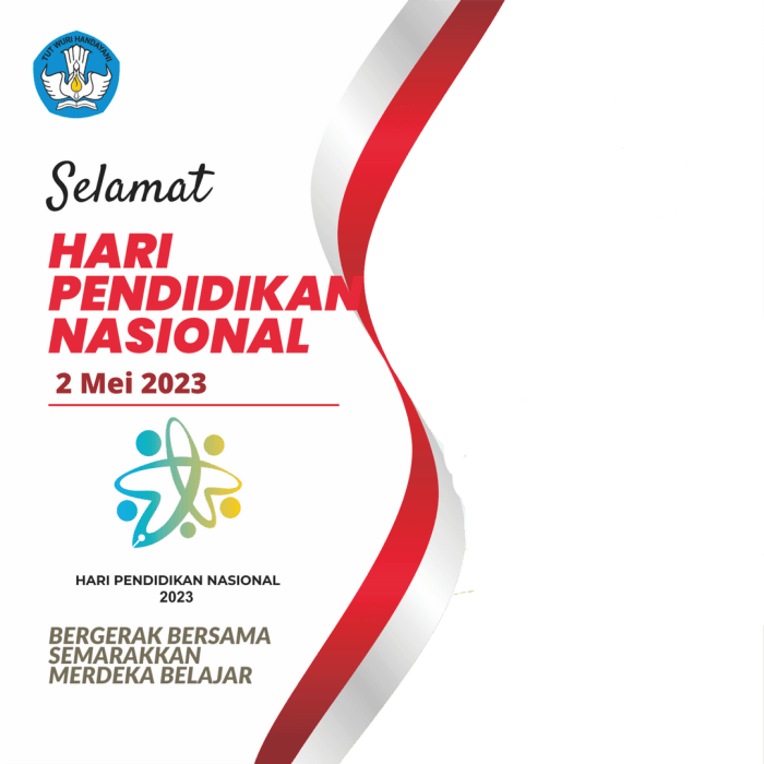 Twibbon Hari Pendidikan Nasional 2025 dengan variasi gambar
