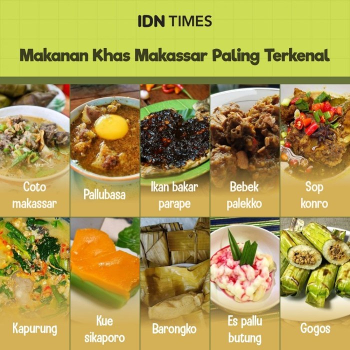 Makanan khas Makassar wajib dicoba wisatawan