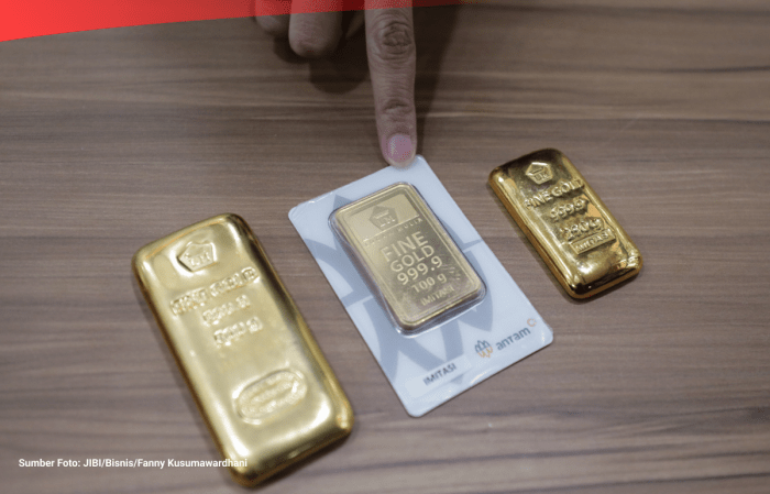 Perbandingan harga emas antam dengan harga internasional