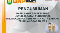 Informasi CPNS Sabang Terkait SK CPNS Juli 2023